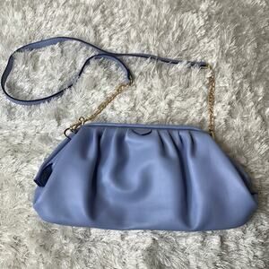 a new day Blue Puff Gathered Clutch Crossbody Bag